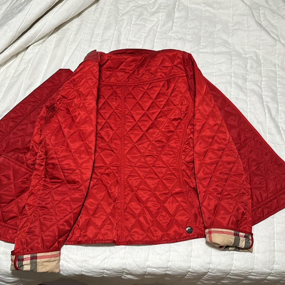 Burberry Red Jacket! Lightly Used - image 3